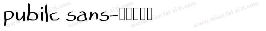 pubilc sans字体转换